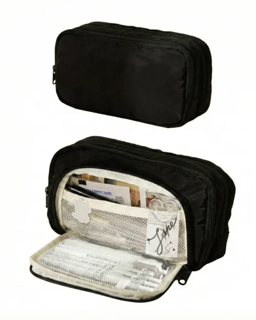 حقيبة غداء كبيرة السعة بعزل حراري مع جيبين