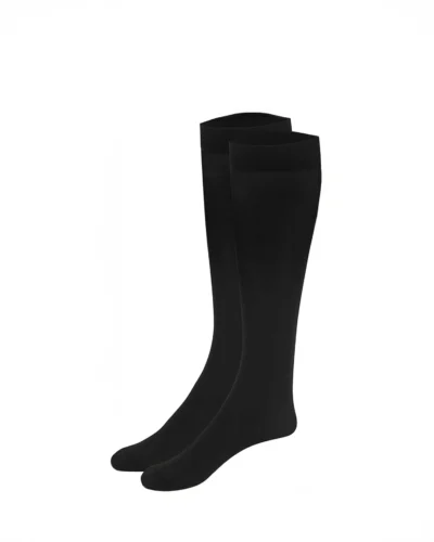 Plain High-Heel Socks – Black